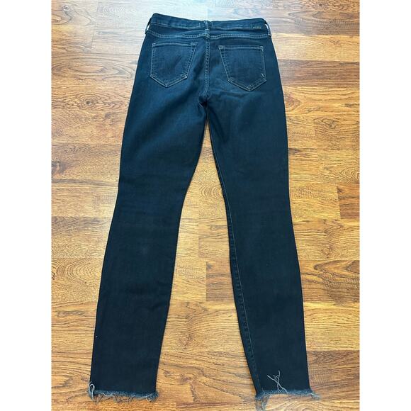 Mother Jeans The Looker Ankle Fray Dark Wash Size 25 Lux Comfortable Jeans - Picture 2 of 12